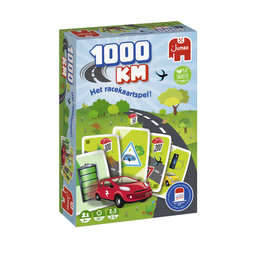 Jumbo 1000KM 19940 board/card game 1000 KM kaartspel 20 min Family