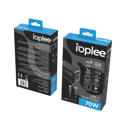 IOPLEE 8055776236360 mobile device charger Smartphone, Laptop, Tablet Black AC Fast charging Indoor – image 4