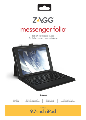 ZAGG ID8BSF-BBS mobile device keyboard Spanish Bluetooth Charcoal – image 4