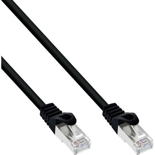 Product image: InLine Patch Cable F/UTP Cat.5e black 3m