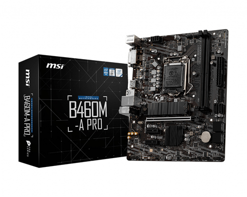 MSI B460M-A PRO материнская плата Intel B460 LGA 1200 (Socket H5) Микро ATX