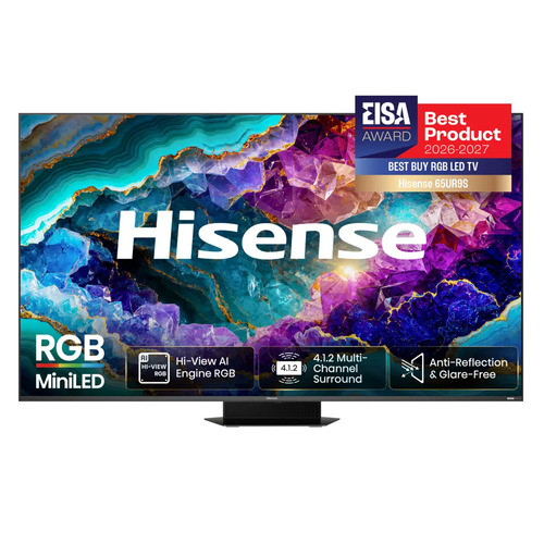 Hisense 65UR9S 165.1 cm (65") 4K Ultra HD Smart TV Wi-Fi Grey 3500 cd/m²