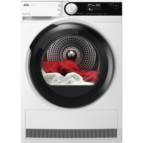 AEG Series 7000 TR7T961EX сушилка для белья Отдельно стоящий Фронтальная загрузка 9 kg Белый