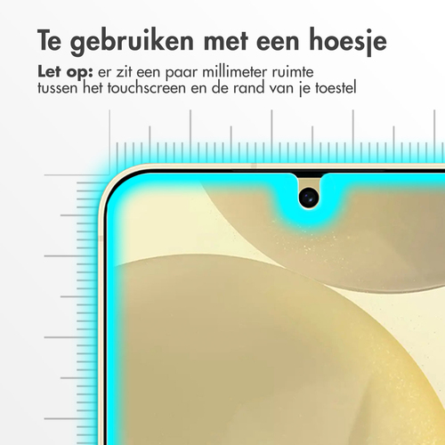 Accezz Gehard Glas Screenprotector 2-pack Samsung Galaxy S25 Plus, afbeelding 3