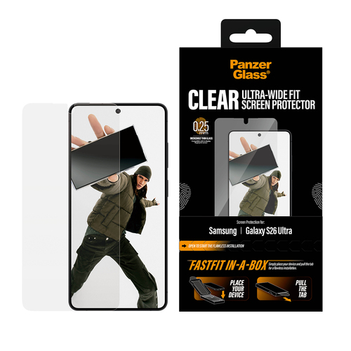 PanzerGlass ® Screen Protector Samsung Galaxy S26 Ultra | Ultra-Wide Fit w. Fastfit in-a-box Protector de pantalla 1 pieza(s)