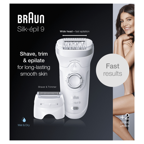 Braun Silk-épil 9 81770433 epilator 40 tweezers White – image 3