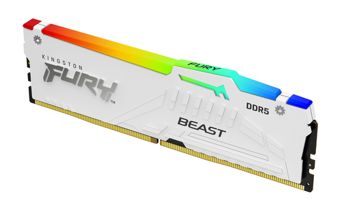 KF552C40BWA-16 MEMORIA RAM DIMM KINGSTON FURY BEAST BLANCO RGB XMP 16GB DDR5 5200MTS CL40 KF552C40BWA 16