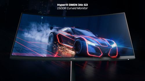 HP HyperX OMEN 34 inch WQHD 200Hz Curved Gaming Monitor - OMEN 34c G3 – image 3
