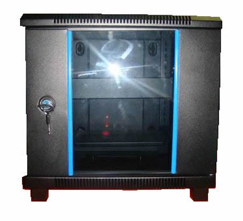 Intellinet 710374 rack cabinet 9U Wall mounted rack Black