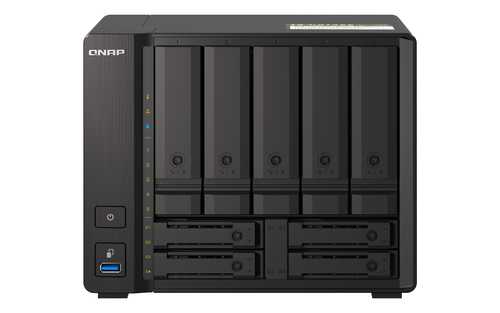 QNAP TS-H973AX NAS Tower Ryzen Embedded V1500B 32 GB DDR4 0 TB QuTS hero Черный