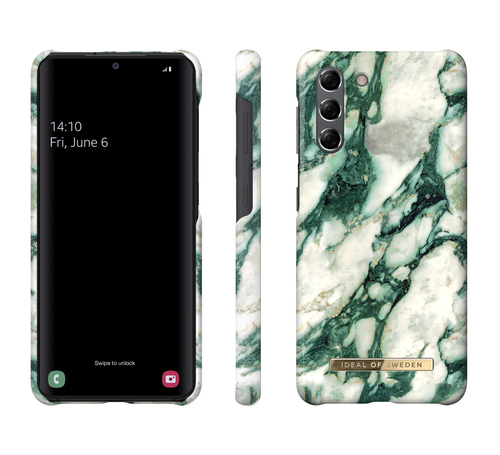 iDeal of Sweden Printed Case Galaxy S21 Calacatta Emerald Marble – image 2