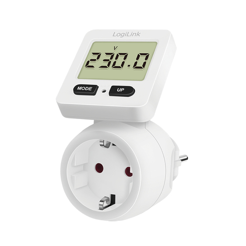 LogiLink EM0004 Strøm/energimåler 180° skærm Hvid