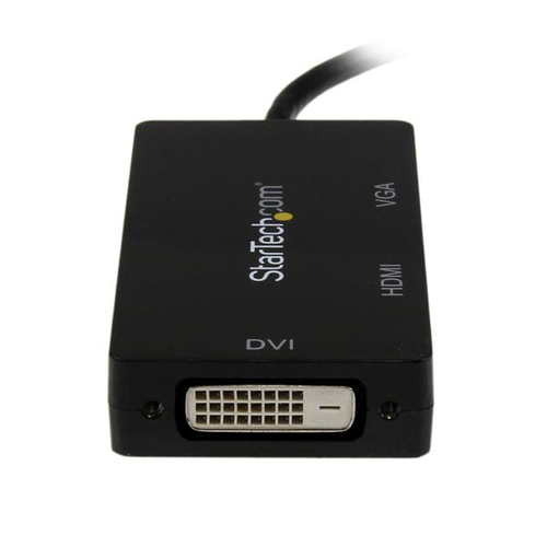 StarTech.com 3 in 1 Mini DisplayPort Adapter - 1080p - Mini DP / Thunderbolt to HDMI / VGA / DVI Splitter for Your Monitor (MDP2VGDVHD) Videoadapter 27cm Sort – billede 2