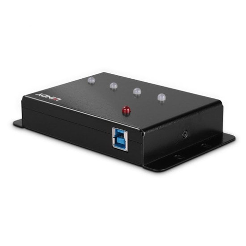 Lindy 443492 USB 3.2 Gen 1 hub 4 ports Black USB hubs splitters ad... - image 2
