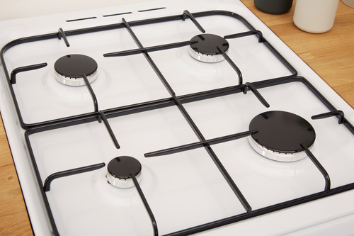 Indesit IS5G1KMW/U cooker Freestanding cooker Gas Black, White – image 7