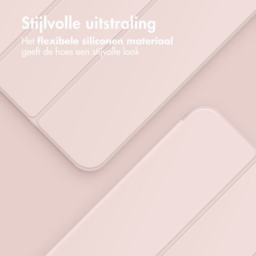 Accezz Smart Silicone Bookcase iPad Air 13 inch (2024) M2 - Roze, afbeelding 3