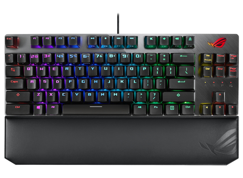 ASUS X801 STRIX SCOPE TKL D/RD/US клавиатура Игровой USB QWERTY Американский английский Черный, Серый