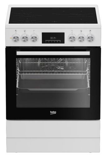 Beko FBM67320WS Freestanding cooker Electric Ceramic hob White