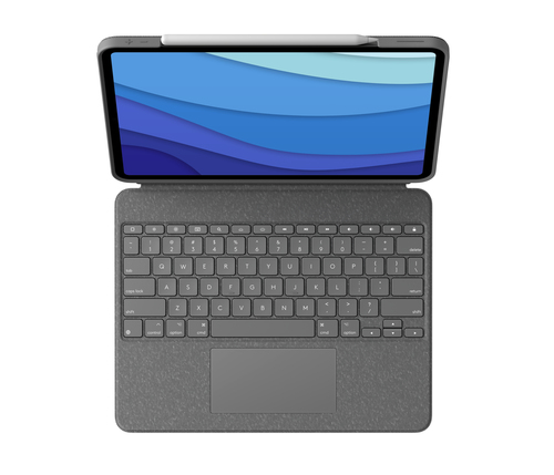 Logitech Combo Touch QWERTZ Alemán Smart Connector Gris