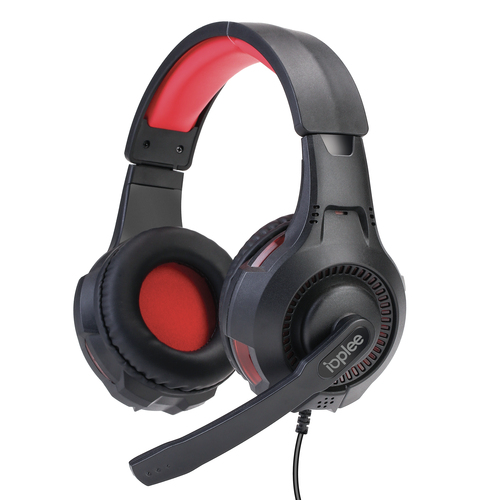 IOPLEE IOPCUFGAMEWAVE headphones/headset Wired Head-band Gaming Black, Red – image 2