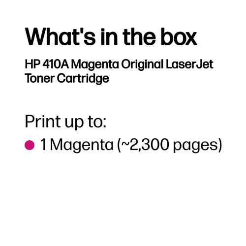 Original HP 410A Magenta Toner Cartridge (CF413A) - image 3
