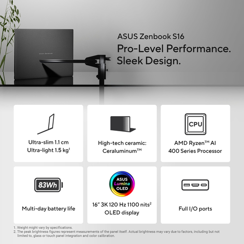 ASUS Zenbook S16 UM5606GA-SR553W Copilot+ PC AMD Ryzen™ AI 7 445 Laptop – image 9