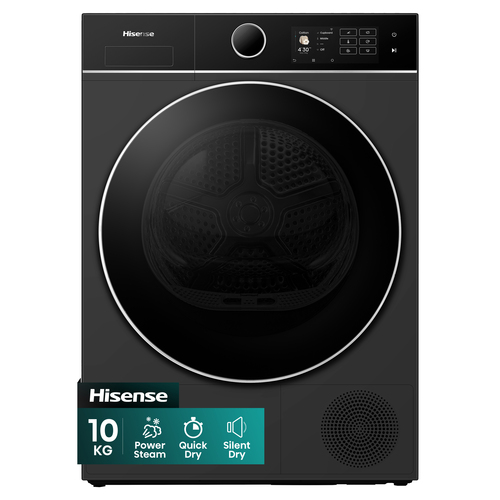 Hisense 5i Series DH5I104BBAB WiFi-enabled 10 kg Heat Pump Tumble Dryer - Black - image 1