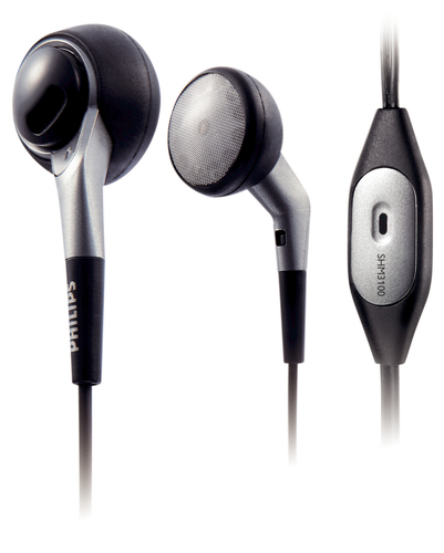 Philips SHM3100/37 headphones/headset Wired In-ear Black, Silver