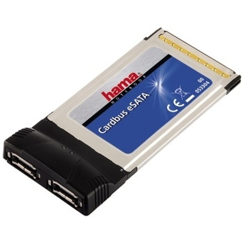Hama 2-port Cardbus Card eSATA Card