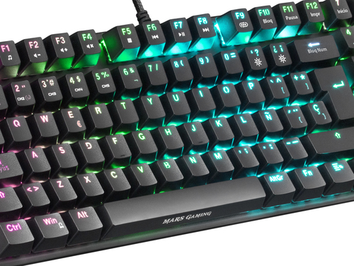 Mars Gaming MKREVOPROWRPT Black, Mechanical RGB Gaming Keyboard, TKL+ NUM, Red Switch, Portuguese – image 6