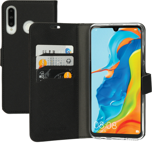 Mobiparts Saffiano Wallet Case Huawei P30 Lite Black