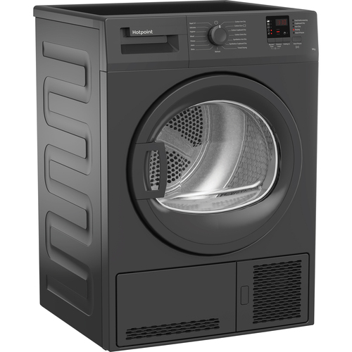 Hotpoint C HD C92 Gggd UK 9 kg Condenser Tumble Dryer - Graphite, Silver/Grey - image 5