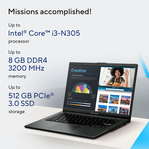 ASUS Vivobook Go 14 E1404GA-NK456W Intel Core i3 N-series i3-N305 Laptop – image 9