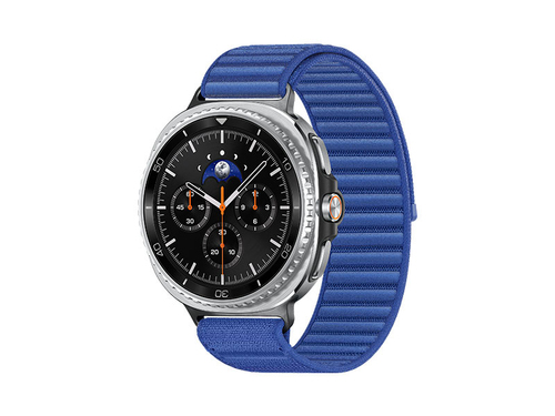 Samsung Galaxy Watch 8 Classic, Bluetooth, 46mm, Hybrid Band, Black + Fabric Band, Blue, M/L