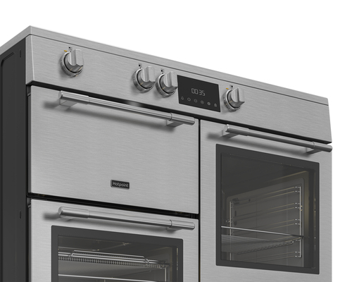 Hotpoint RH100IA21X cooker Range cooker Electric Zone induction hob Stainless steel – image 3