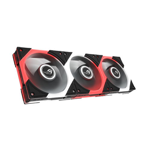 ASUS ROG Eurux GR120 ARGB Reverse Fan - Triple Pack Computer behuizing Ventilator 12 cm Zwart, Wit 3 stuk(s), afbeelding 2