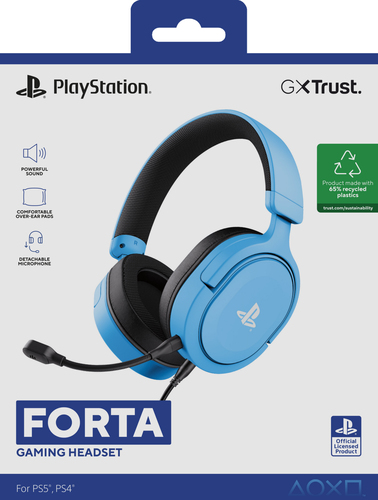 Trust GXT498B FORTA PS5 Headset Blauw, afbeelding 3