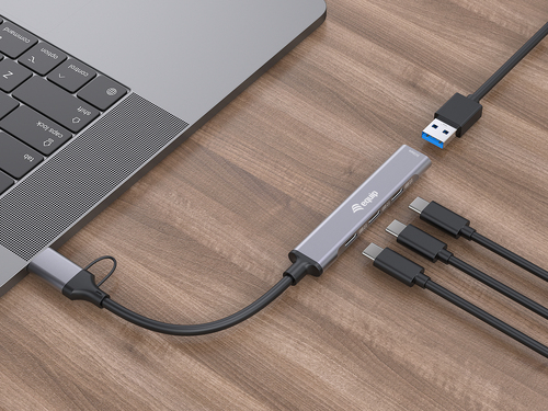 Equip 4-Port USB 3.2 Gen 1/2.0 Hub, USB-C x 3 + USB-A x 1 – image 3