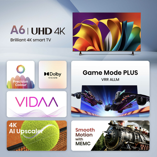 Hisense 75A6NTUK TV 190.5 cm (75") 4K Ultra HD Smart TV Wi-Fi Black 350 cd/m² – image 3