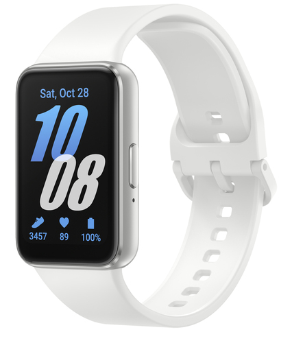 Samsung Unisex Galaxy Fit3 Bluetooth 40mm Watch 1.6" Amoled Display Health Tracking in Silver Silver female - image 1