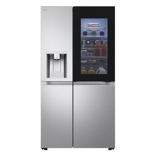 LG GSXE90BSDD InstaView American Fridge Freezer in Brushed Steel with - image 1