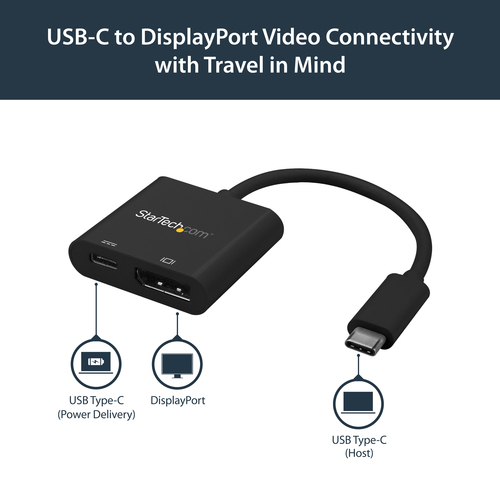 StarTech.com USB C to DisplayPort Adapter with Power Delivery - 4K – image 6