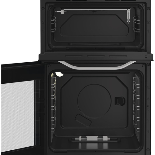 Hotpoint HTG5GCW 50cm wide Single Oven Gas Cooker - White - A+/A Rated, White - image 2