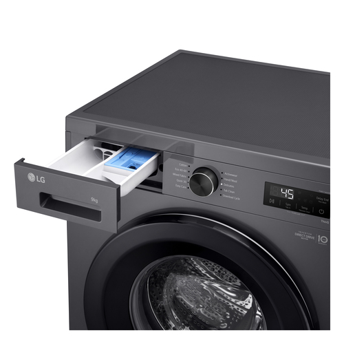 LG F4X1009NMK 9kg 1400 Spin Washing Machine in Middle Black A Rated 6 - image 6