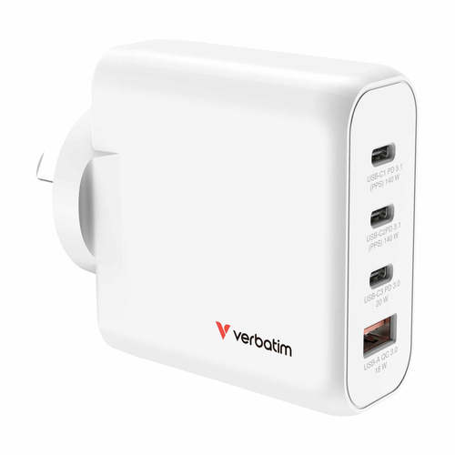 Verbatim GAN CHARGER 4 PORT 140W