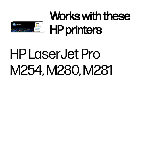 Original HP 203A Yellow Toner Cartridge (CF542A) - image 2