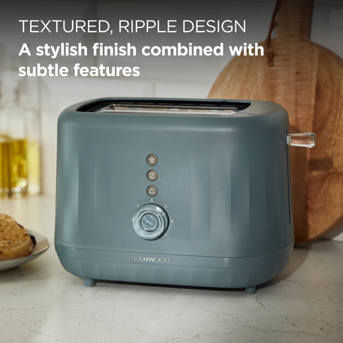 Kenwood Ripple TCP06.000GY 2-Slice Toaster - Storm Blue Grey Matte, Blue,Silver/Grey - image 8