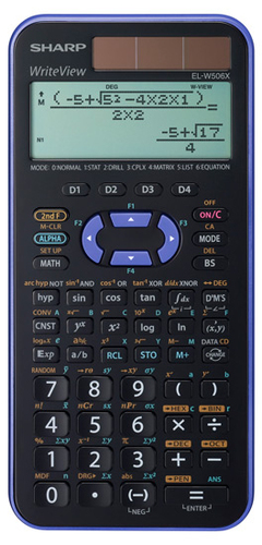 Sharp EL-W506XB-VL calculator Pocket Scientific Black, Violet