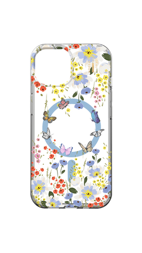 iDeal of Sweden Clear Case MagSafe iPhone 13 / 14 / 15 / 16e Artistic Garden – image 1