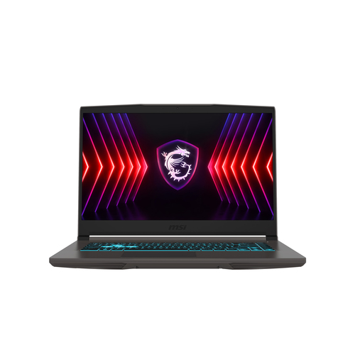 MSI Thin 15 B12VE-1230FR Intel® Core™ i5 i5-12450H Ноутбук 39,6 cm (15.6") Full HD 16 GB DDR4-SDRAM 512 GB Твердотельный накопитель (SSD) NVIDIA GeForce RTX 4050 Wi-Fi 6E (802.11ax) Windows 11 Home Серый